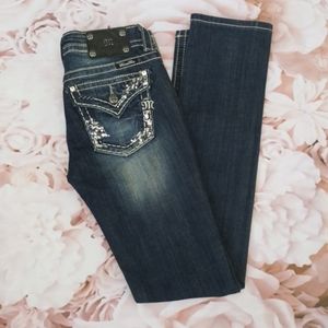 New Miss Me Skinny Jeans Sz 27